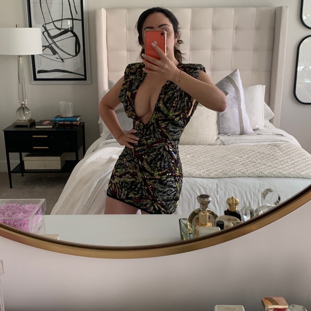 Zara Kosovo mini sequin dress